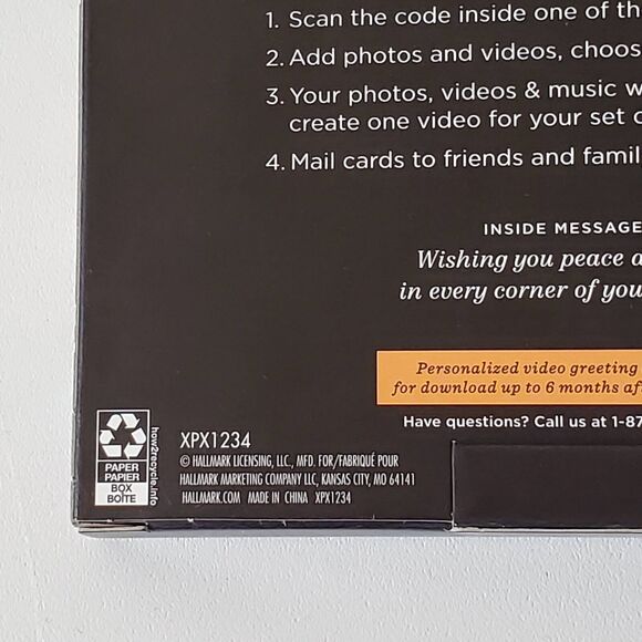 Hallmark Video Greeting Card Christmas Peace on Earth Goodwill All Box 10 New - Picture 6 of 7